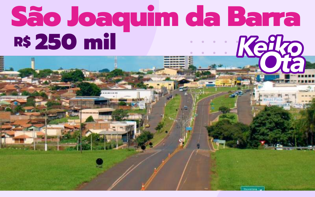 KEIKO OTA DESTINA R$ 250 MIL PARA CONSTRUÇÃO DE PRAÇA EM SÃO JOAQUIM DA BARRA